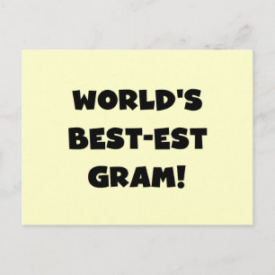 Carte Postale T-shirts et cadeaux des textes de noir de gramme