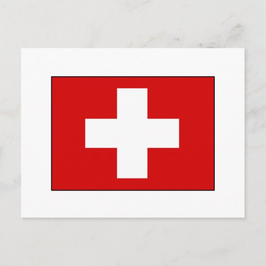 Carte Postale T-shirts et cadeaux Drapeaux suisses (Devant)