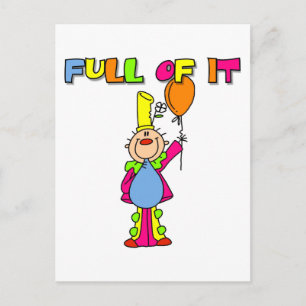 Carte Postale T-shirts et cadeaux drôles de clown