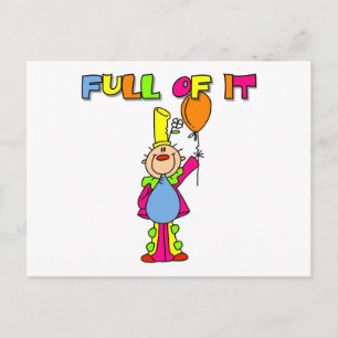 Carte Postale T-shirts et cadeaux drôles de clown