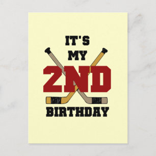 Carte Postale T-shirts et cadeaux du 2e anniversaire de hockey