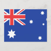 Carte Postale T-shirts et cadeaux du drapeau australien (Devant)