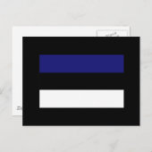 Carte Postale T-shirts et cadeaux du Drapeau estonien (Devant / Derrière)