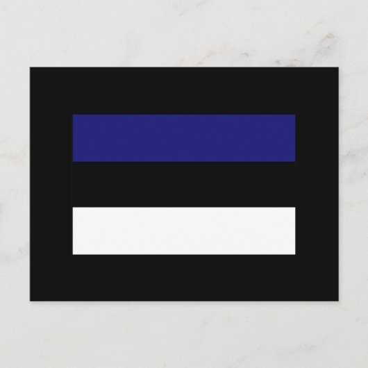Carte Postale T-shirts et cadeaux du Drapeau estonien (Devant)