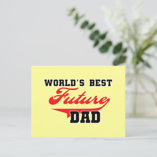 Carte Postale T-shirts et cadeaux du meilleur futur papa du mond (Debout devant)