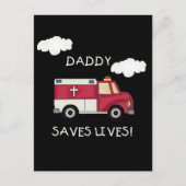 Carte Postale T-shirts et Cadeaux EMT Daddy Sauve des Vies (Devant)