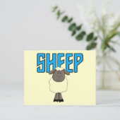 Carte Postale T-shirts et cadeaux en mouton (Debout devant)