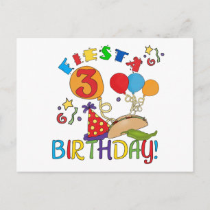 Carte Postale T-shirts et cadeaux Fiesta 3e anniversaire
