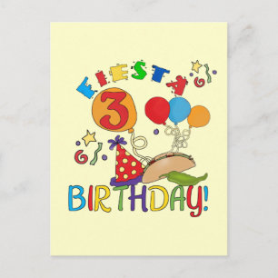 Carte Postale T-shirts et cadeaux Fiesta 3e anniversaire