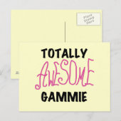 Carte Postale T-shirts et cadeaux Gammie Pink totalement géniaux (Devant / Derrière)