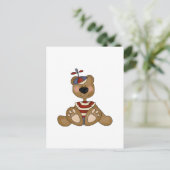 Carte Postale T-shirts et Cadeaux Garçon Ours Chapeau à Hélice (Debout devant)