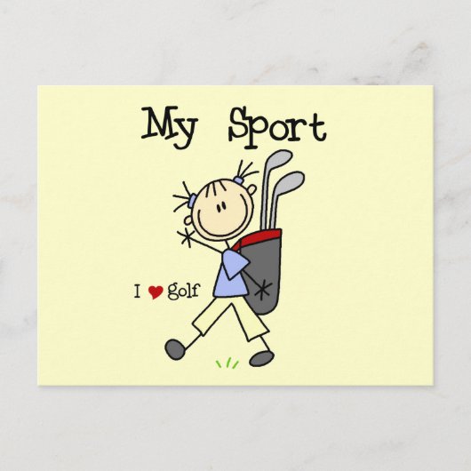 Carte Postale T-shirts et cadeaux Golf My Sport (Devant)