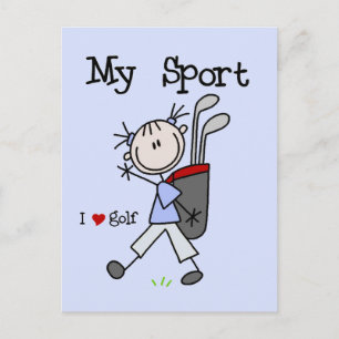 Carte Postale T-shirts et cadeaux Golf My Sport