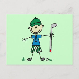 Carte Postale T-shirts et cadeaux Golfer