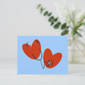 Carte Postale T-shirts et cadeaux Hearts and Stethoscope (Debout devant)