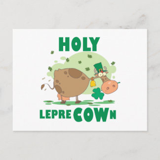 Carte Postale T-shirts et cadeaux HOLY LepreCOWn