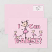 Carte Postale T-shirts et cadeaux I Can Dance (Devant / Derrière)