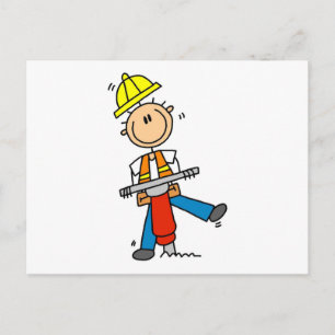 Carte Postale T-shirts et cadeaux Jack Hammer de construction