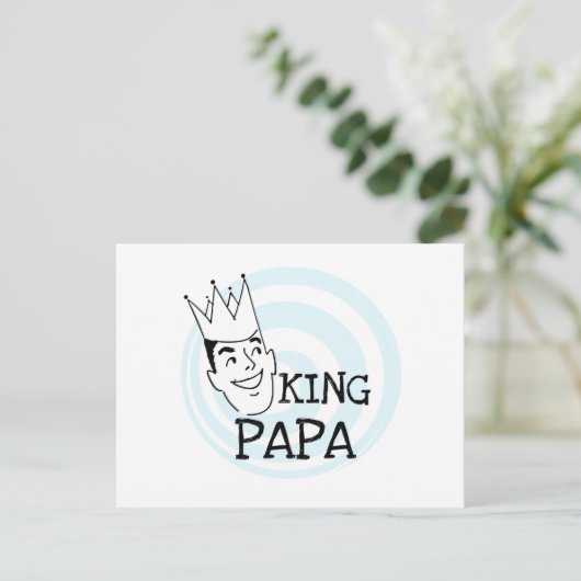 Carte Postale T-shirts et cadeaux King Papa (Debout devant)