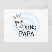 Carte Postale T-shirts et cadeaux King Papa (Devant)