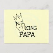 Carte Postale T-shirts et cadeaux King Papa (Devant)