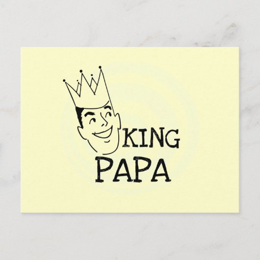 Carte Postale T-shirts et cadeaux King Papa (Devant)