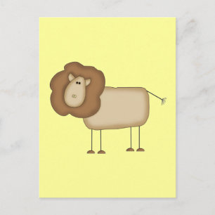 Carte Postale T-shirts et cadeaux Lion en bâtonnets