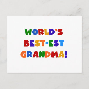 Carte Postale T-shirts et cadeaux lumineux de grand-maman du