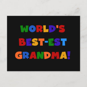 Carte Postale T-shirts et cadeaux lumineux de grand-maman du