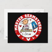 Carte Postale T-shirts et cadeaux Master Seamstress (Devant / Derrière)