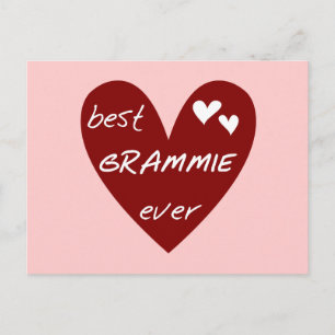 Carte Postale T-shirts et cadeaux Meilleure Grammie du monde ave