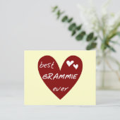 Carte Postale T-shirts et cadeaux Meilleure Grammie du monde ave (Debout devant)