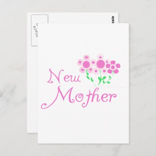 Carte Postale T-shirts et cadeaux Mère Fleurs Roses (Devant / Derrière)