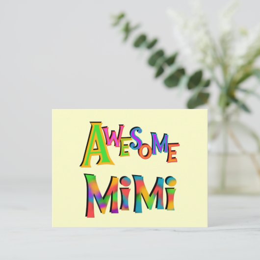 Carte Postale T-shirts et cadeaux Mimi impressionnants (Debout devant)