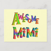 Carte Postale T-shirts et cadeaux Mimi impressionnants (Devant)