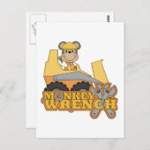 Carte Postale T-shirts et cadeaux Monkey Wrench Bulldozer (Devant / Derrière)