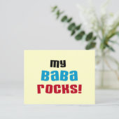 Carte Postale T-shirts et cadeaux My Baba Rocks (Debout devant)