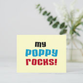 Carte Postale T-shirts et cadeaux My Poppy Rocks (Debout devant)