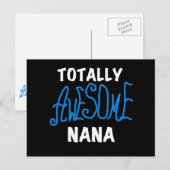 Carte Postale T-shirts et cadeaux Nana Blue totalement géniaux (Devant / Derrière)