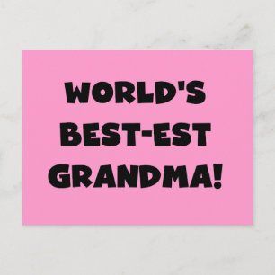 Carte Postale T-shirts et cadeaux noirs de grand-mère les plus b