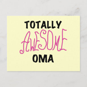 Carte Postale T-shirts et cadeaux Oma Pink absolument géniaux