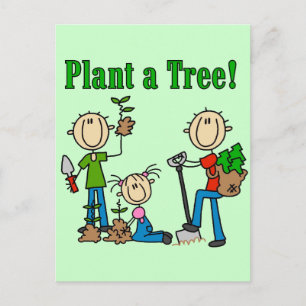 Carte Postale T-shirts et cadeaux Plantons un arbre