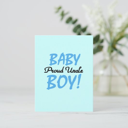 Carte Postale T-shirts et cadeaux pour bébé Oncle Fiers (Debout devant)