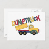 Carte Postale T-shirts et cadeaux pour camions à benne (Devant / Derrière)