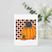 Carte Postale T-shirts et cadeaux pour chat Halloween (Debout devant)