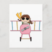 Carte Postale T-shirts et cadeaux pour filles pilotes (Devant)