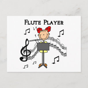 Carte Postale T-shirts et cadeaux pour flûtistes