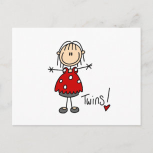 Carte Postale T-shirts et cadeaux pour futures mamans de jumeaux