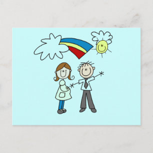 Carte Postale T-shirts et cadeaux pour futurs papa et maman