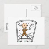 Carte Postale T-shirts et cadeaux pour gardiens de but masculins (Devant / Derrière)